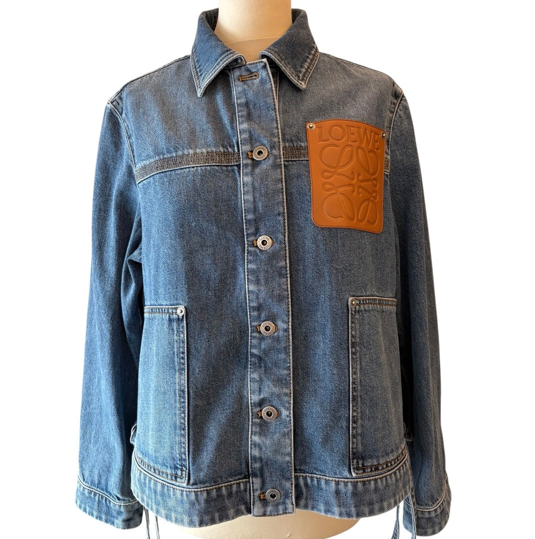 LOEWE (NWT) Anagram Denim Jacket Size 38