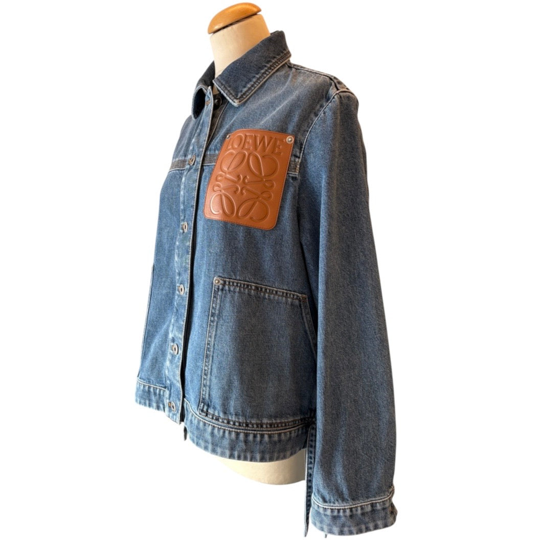 LOEWE (NWT) Anagram Denim Jacket Size 38
