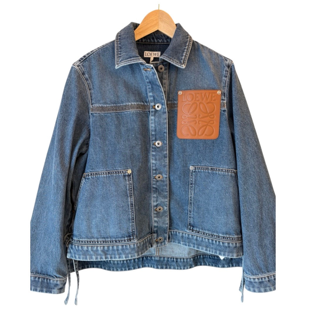 LOEWE (NWT) Anagram Denim Jacket Size 38