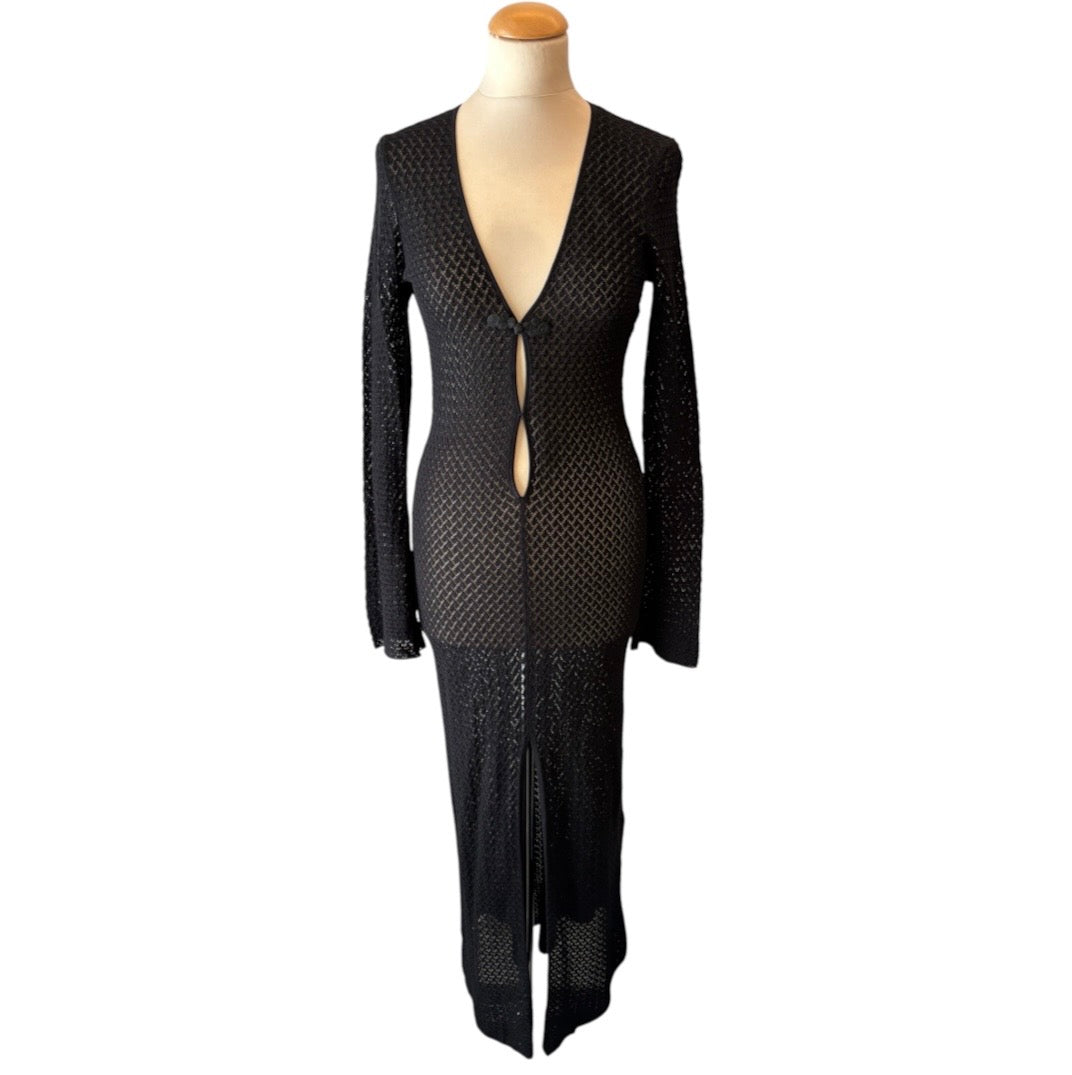 THE GARMENT Tanzania Open-Knit Maxi Dress Size 8