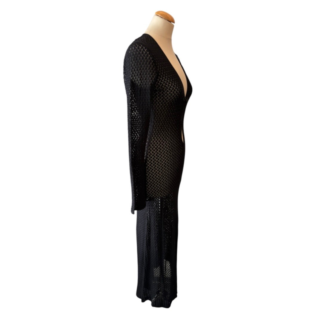 THE GARMENT Tanzania Open-Knit Maxi Dress Size 8