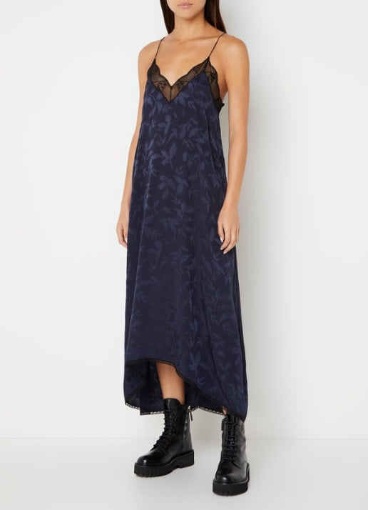 ZADIG & VOLTAIRE (NWT) Risty Silk Jacquard Midi Dress Size XS