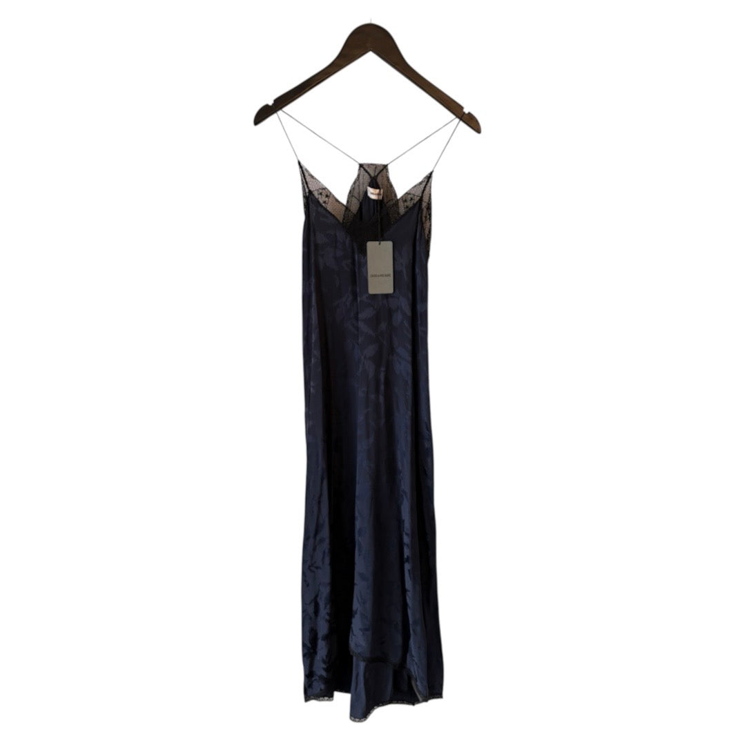 ZADIG & VOLTAIRE (NWT) Risty Silk Jacquard Midi Dress Size XS