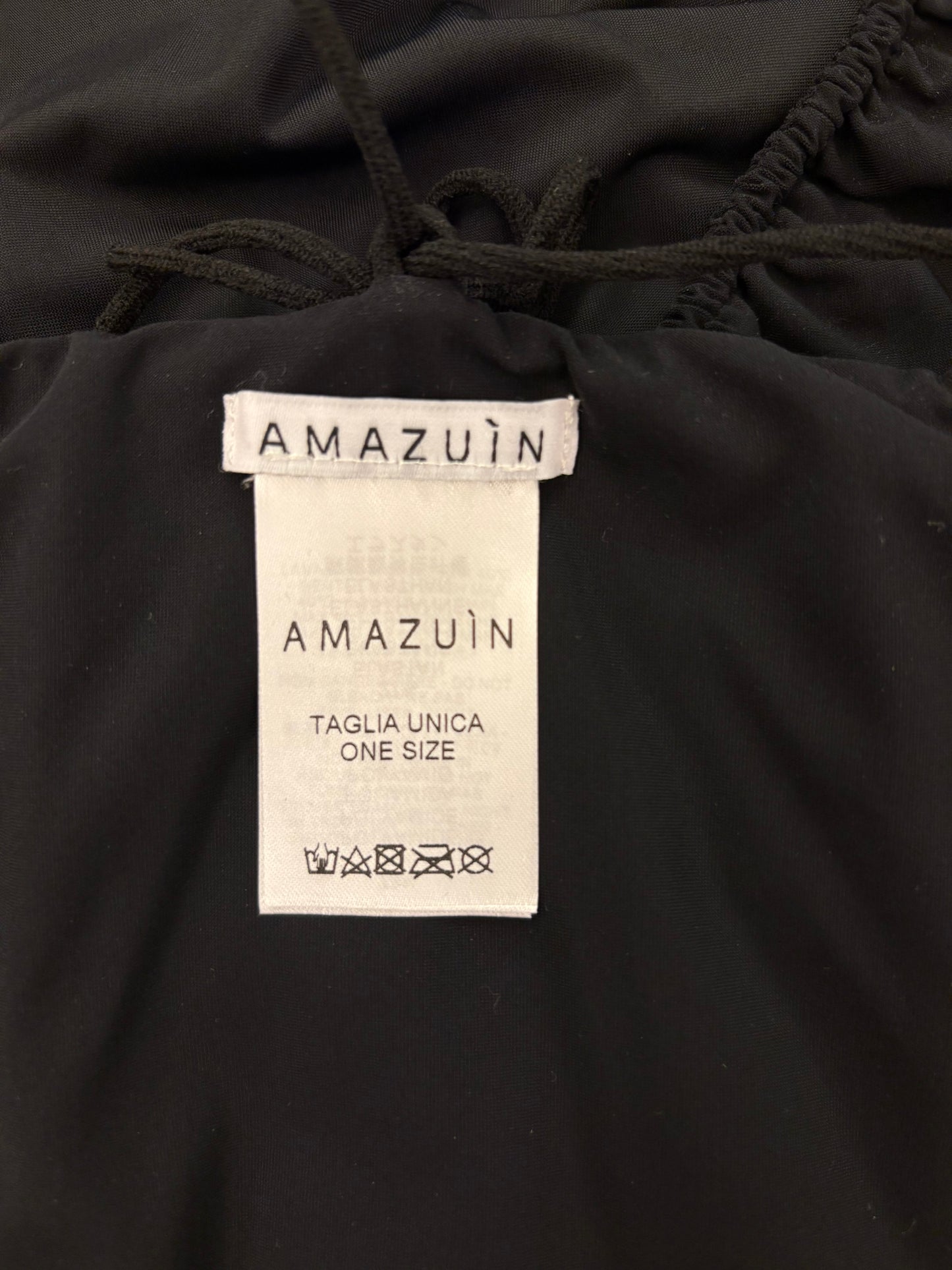 AMAZUÌN Ruched Halter Maxi Dress Black Size S