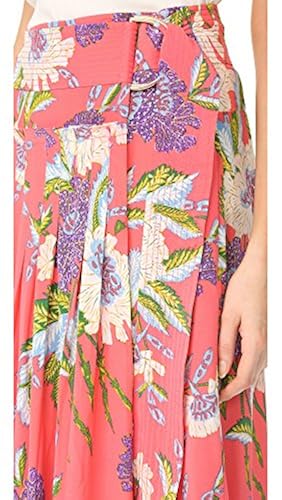 DIANE VON FURSTENBERG Maxi Floral Print Silk Wrap Skirt Size 8