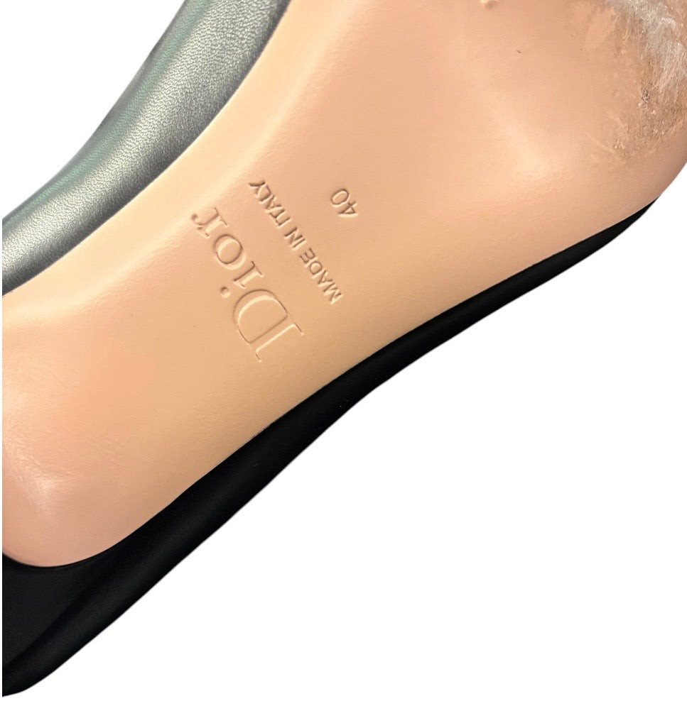 DIOR Initials Lambskin Pumps - Black Size 40
