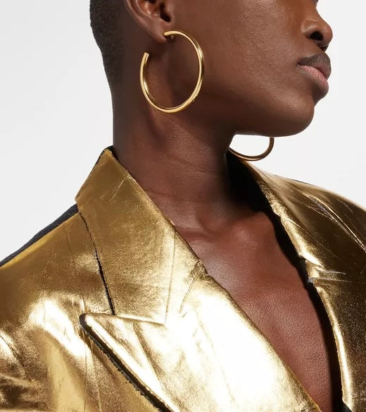 SOPHIE BUHAI Golden Large Everyday Hoop Earrings