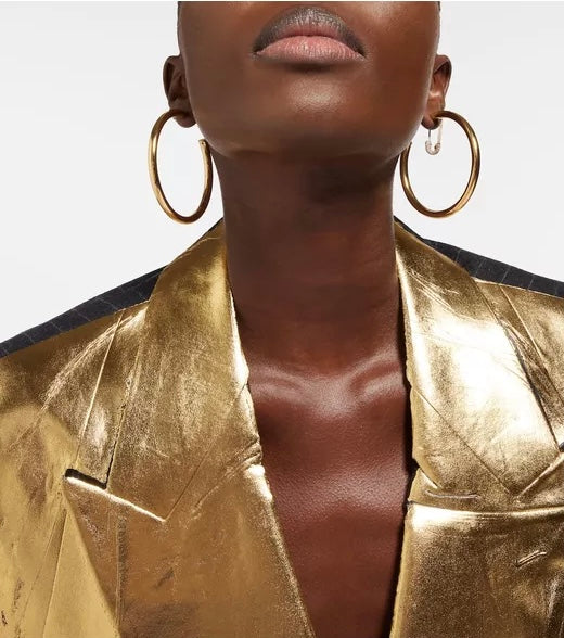 SOPHIE BUHAI Golden Large Everyday Hoop Earrings