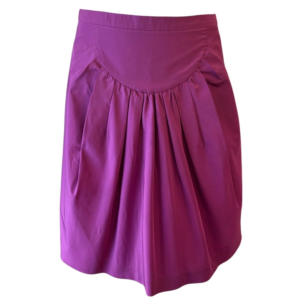 Miu Miu Archival Purple Pleated Mini Skirt Size IT 40 (Y2K / 2008)