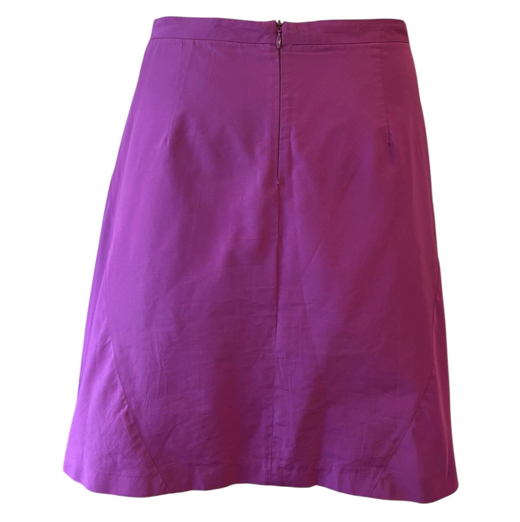 Miu Miu Archival Purple Pleated Mini Skirt Size IT 40 (Y2K / 2008)