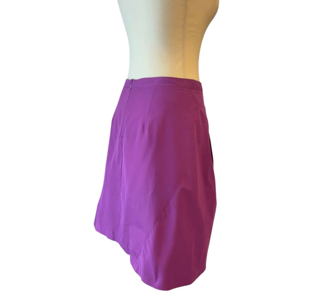 Miu Miu Archival Purple Pleated Mini Skirt Size IT 40 (Y2K / 2008)