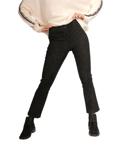 ARMA (NWT) Suede Leather Pants Black Size 34