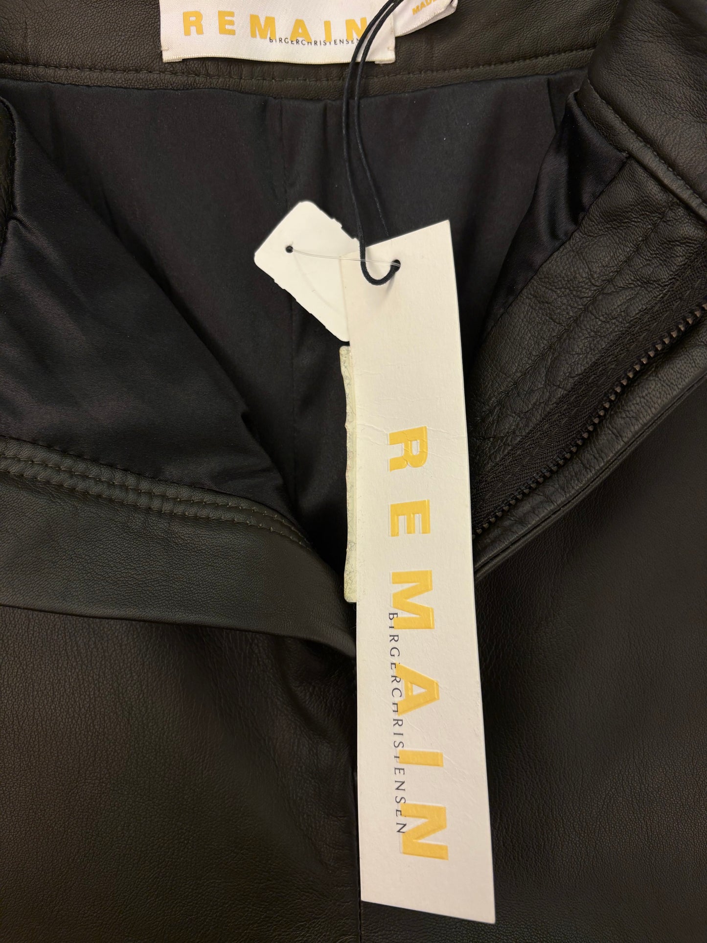 REMAIN Birger Christensen (NWT) Wide Leather Pants Size 34