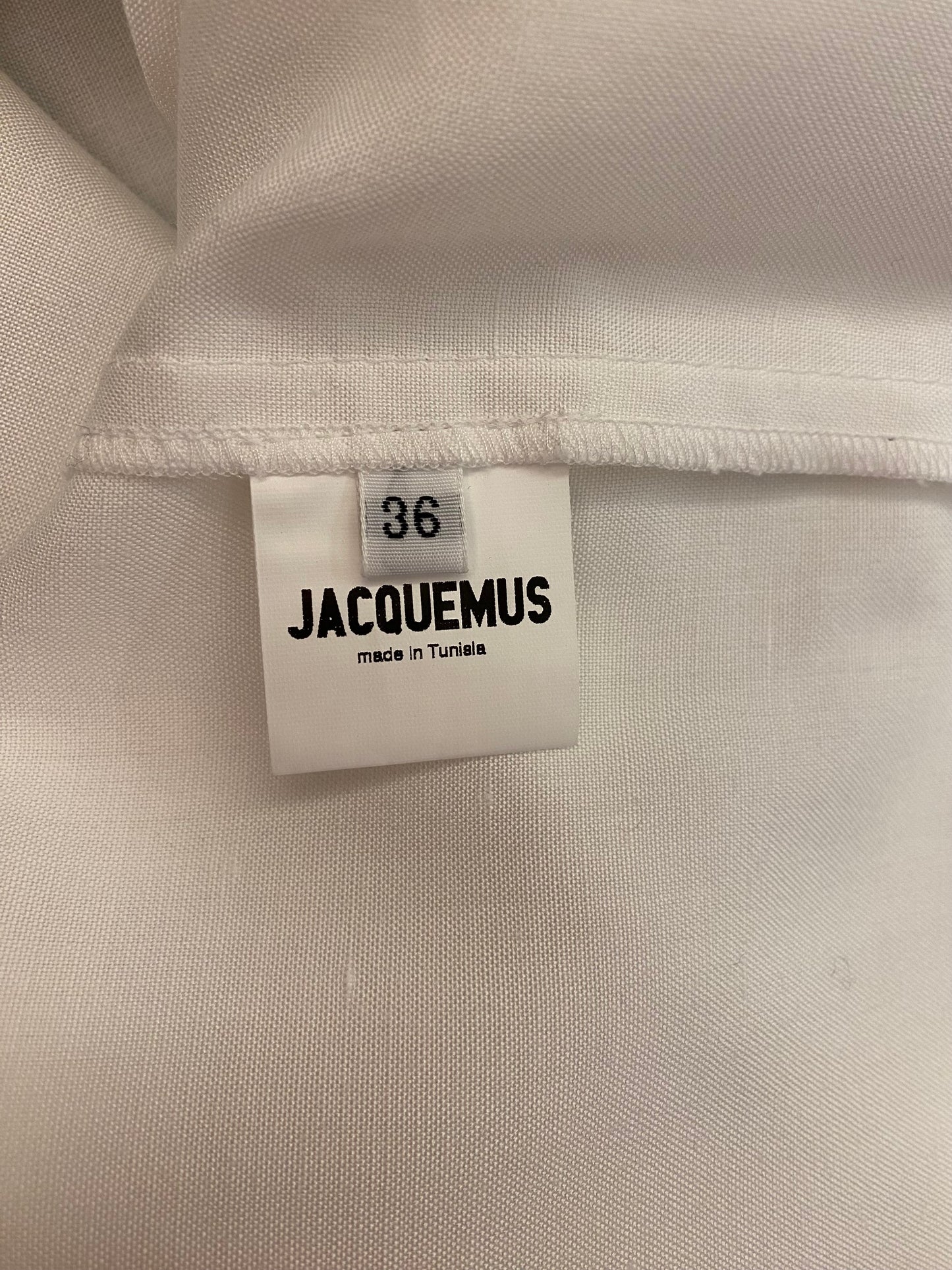JACQUEMUS White Long Shirt Size 36