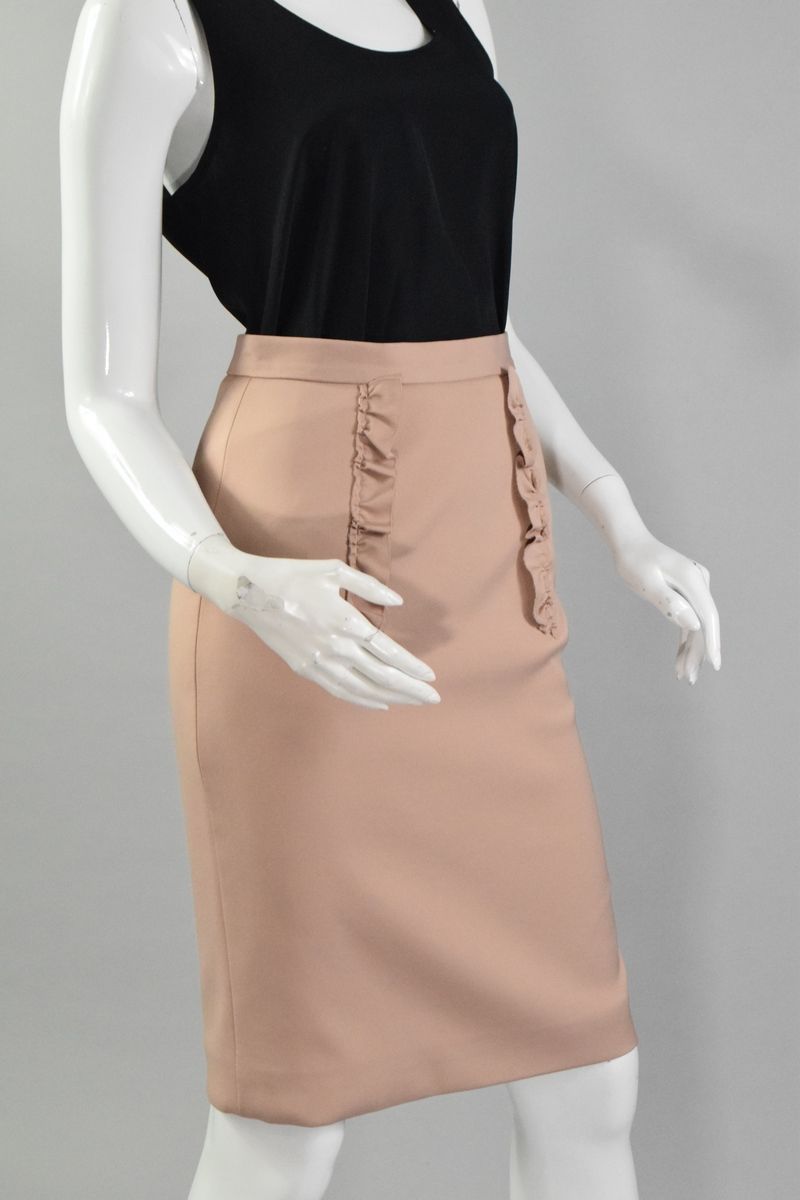 MIU MIU Dusty Pink Pencil Skirt Size It 44 Eu 38