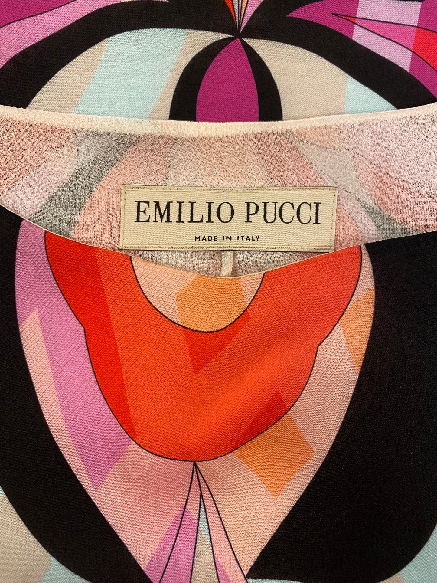 EMILIO PUCCI Multicolor Silk Dress Size 40