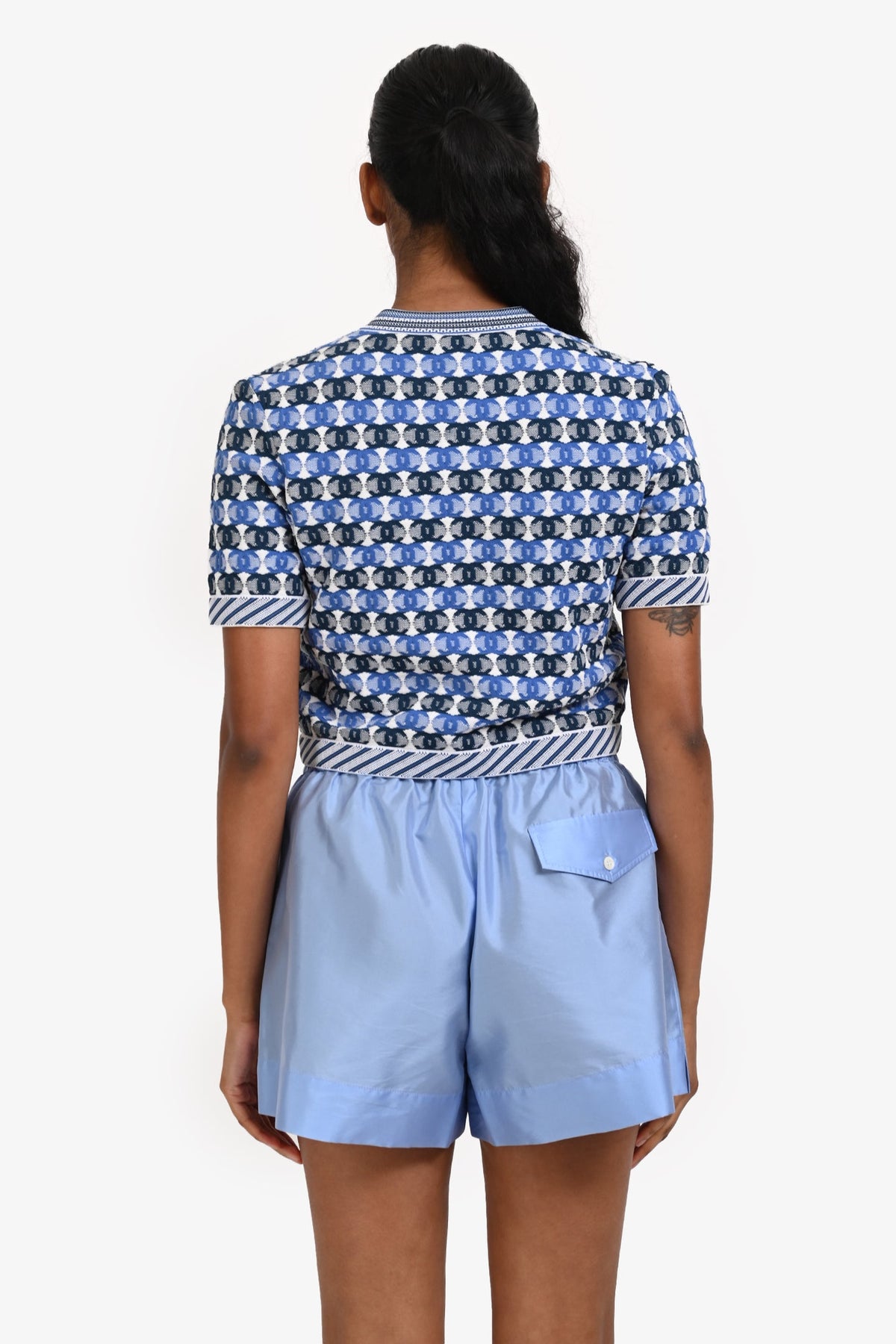 CHANEL (NWT) 2019 Sprin/Summer All-Over CC Pattern Cardigan Size IT 42