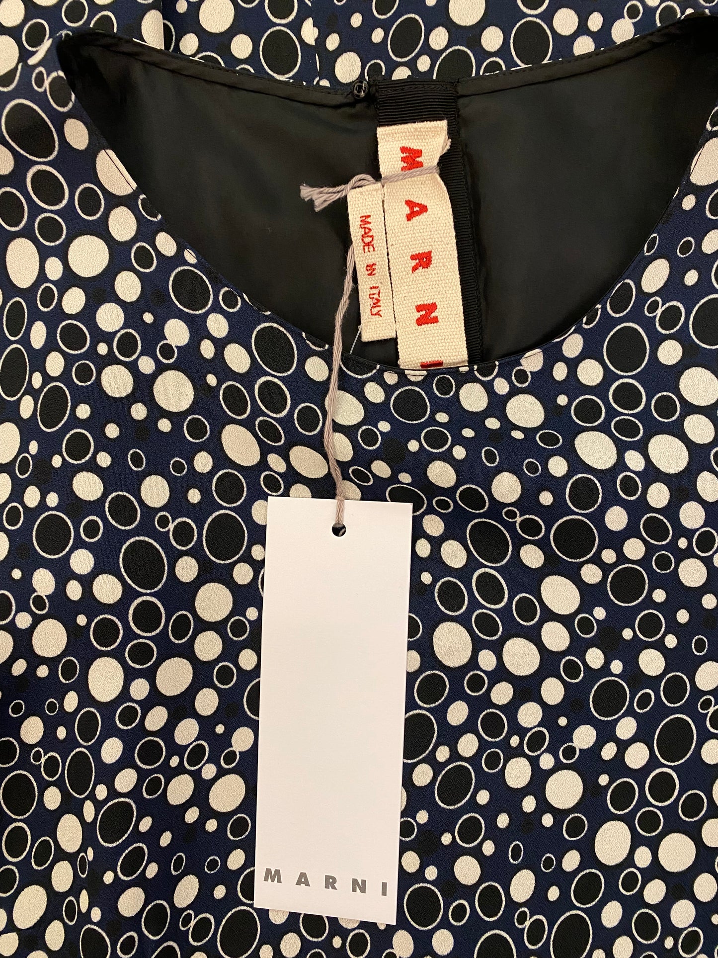 MARNI Polka-dot Midi Dress Size It 42 Eu 38