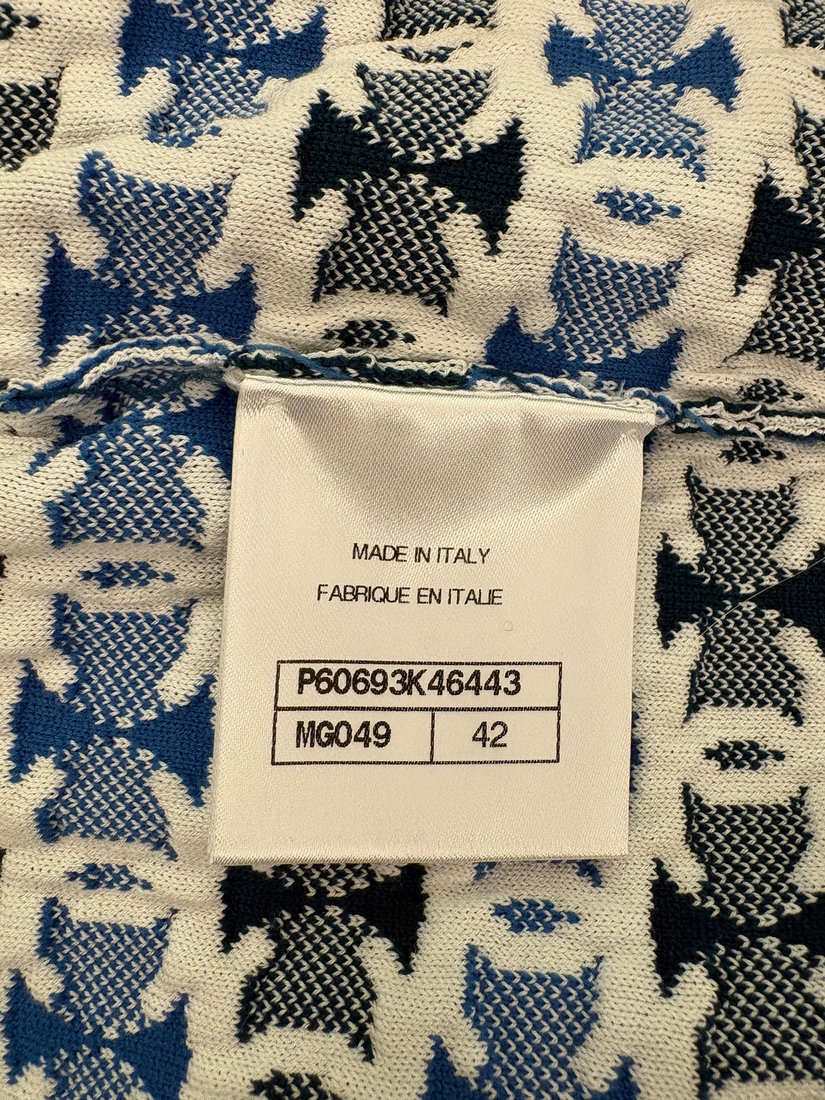 CHANEL (NWT) 2019 Sprin/Summer All-Over CC Pattern Cardigan Size IT 42