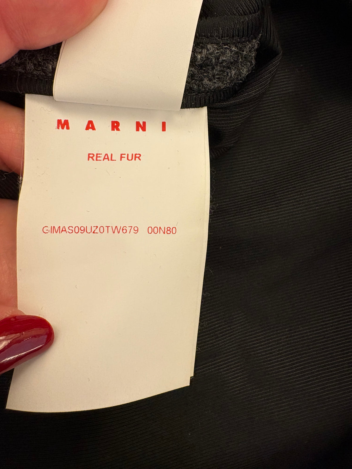 MARNI Wool Jacket with Fur Cuffs Size IT 42