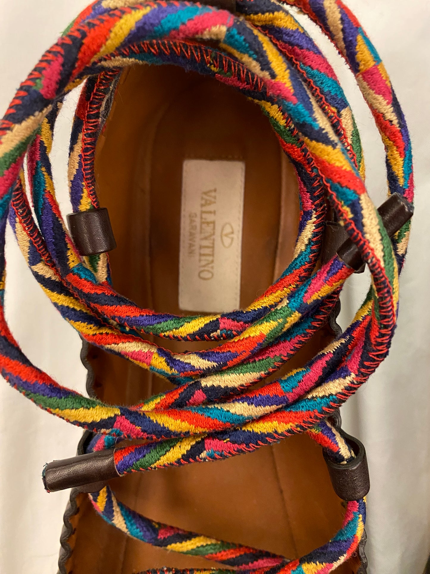 VALENTINO GARAVANI Santeria Lace-Up Ballerina Flats EU 39 - New