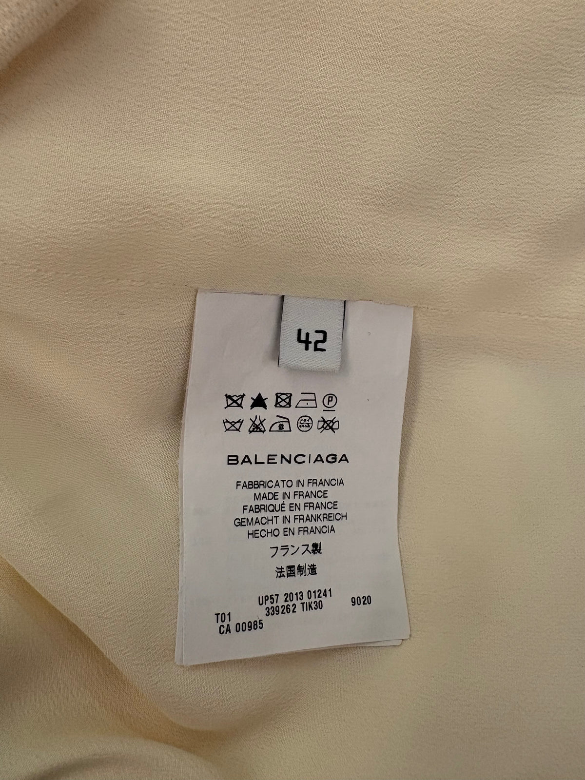 BALENCIAGA Virgin Wool Crop Top Size FR 42