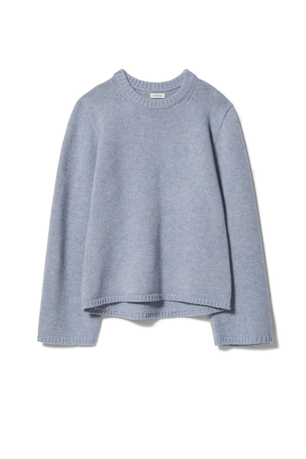 TOTÊME Montese Round Neck Knit Sweater Blue Size M