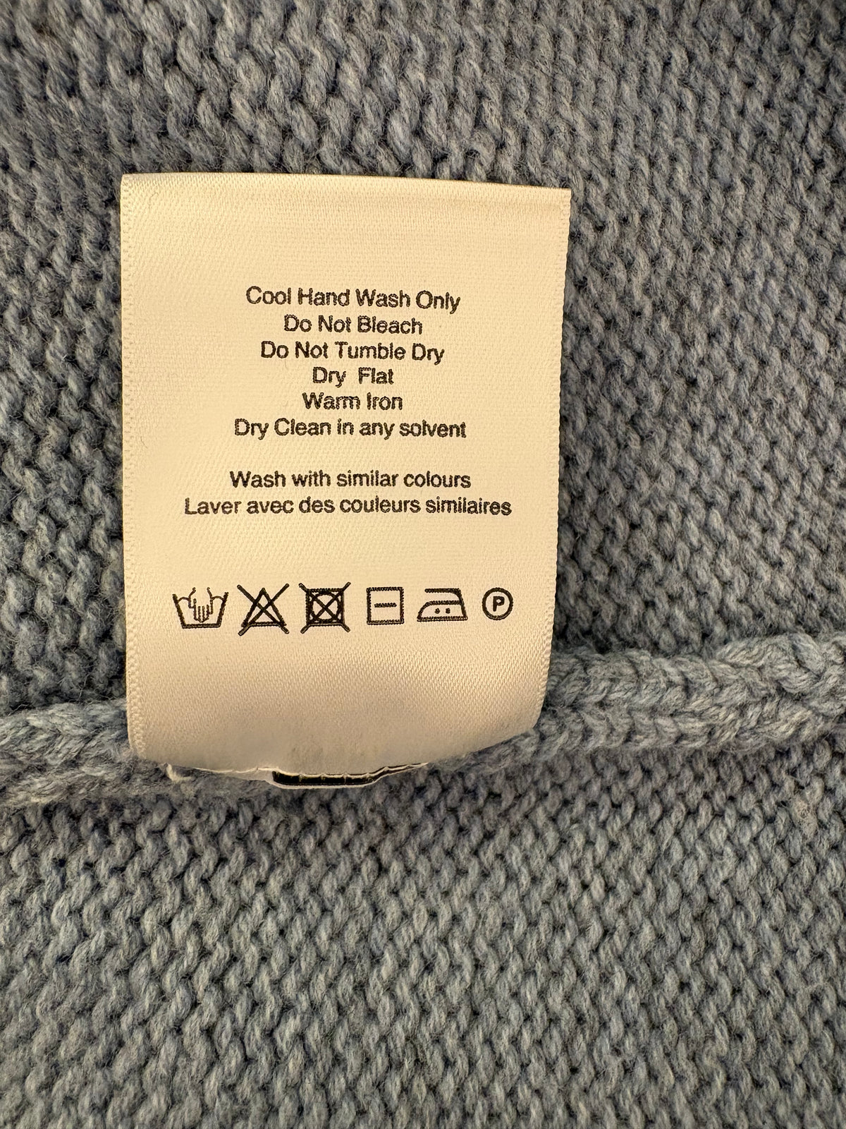 TOTÊME Montese Round Neck Knit Sweater Blue Size M