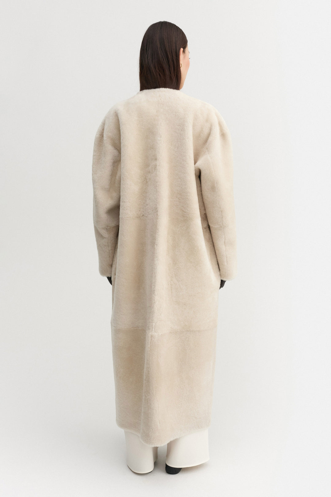 ALMADA LABEL Shea Shearling Coat Size 36