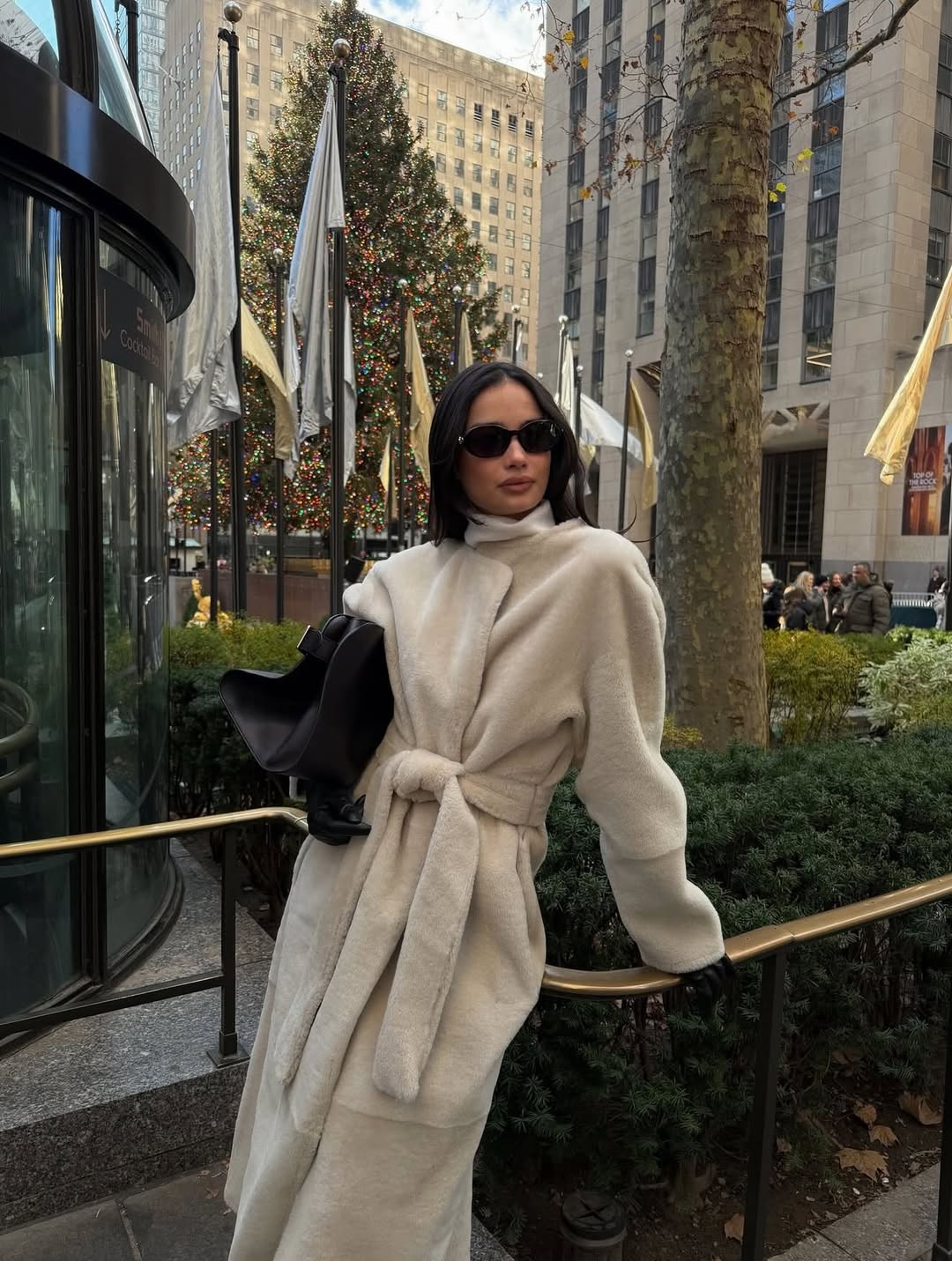 ALMADA LABEL Shea Shearling Coat Size 36