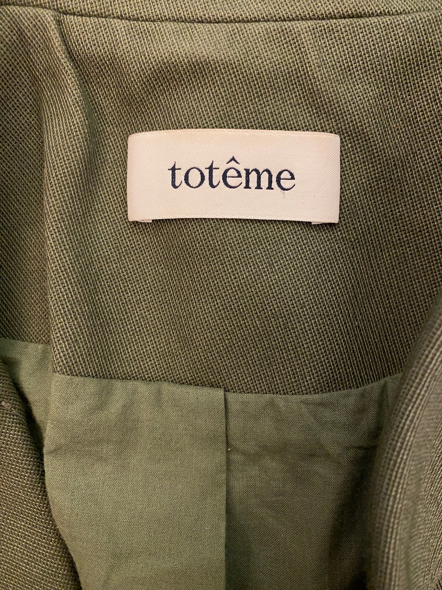 TOTÊME Army Jacket Khaki Green Size XS