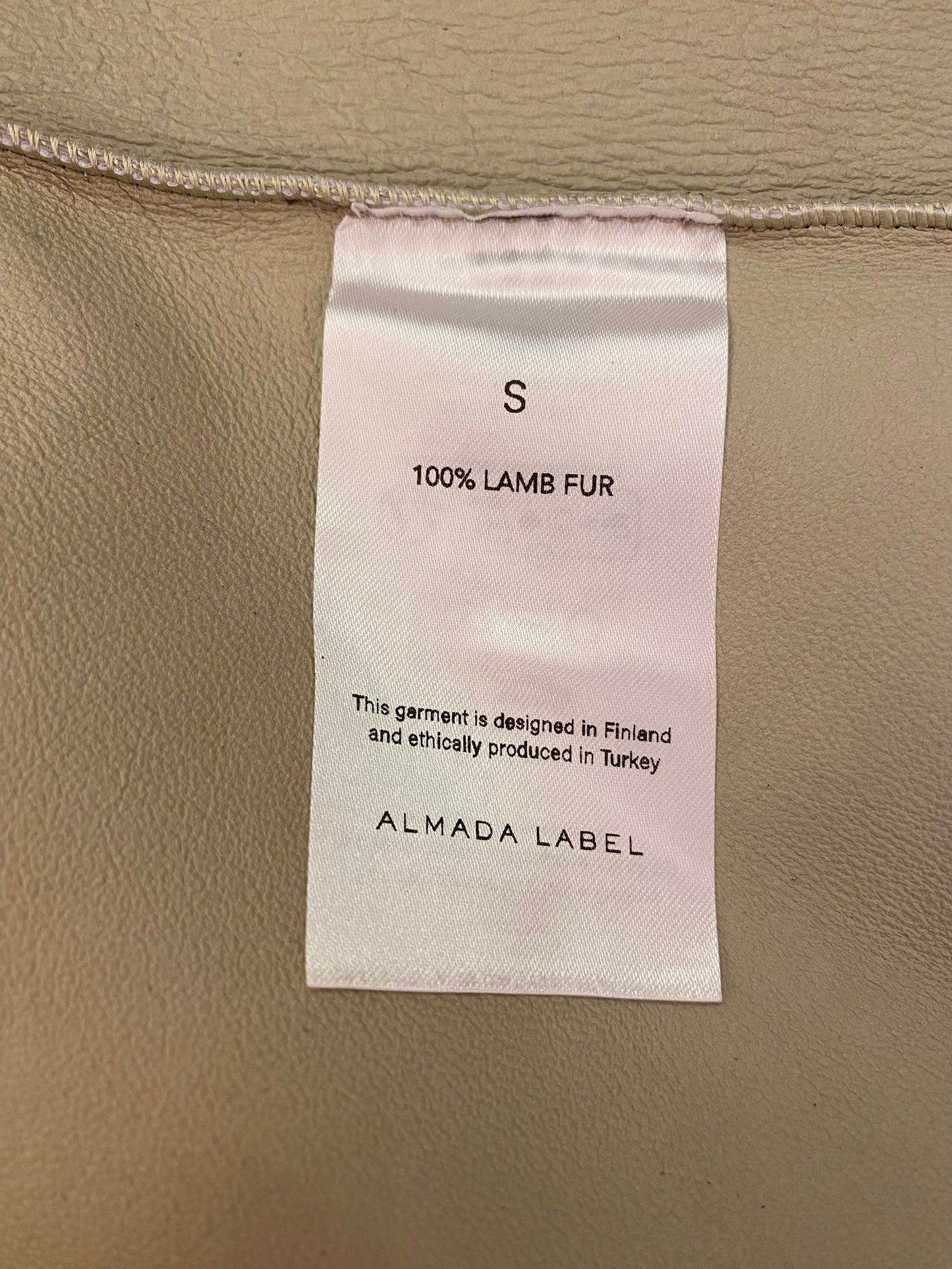 ALMADA LABEL Shea Shearling Coat Size 36