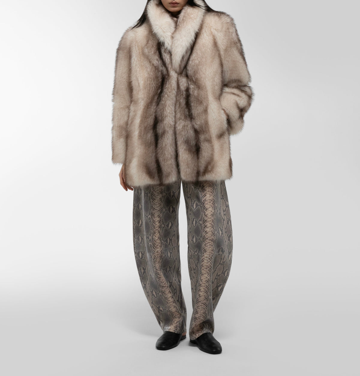 DUCIE London „Emilia” Faux Fur Jacket Size XS
