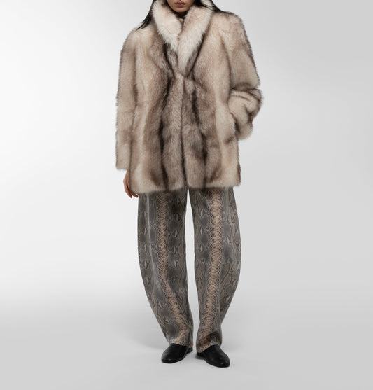 DUCIE London „Emilia” Faux Fur Jacket Size XS