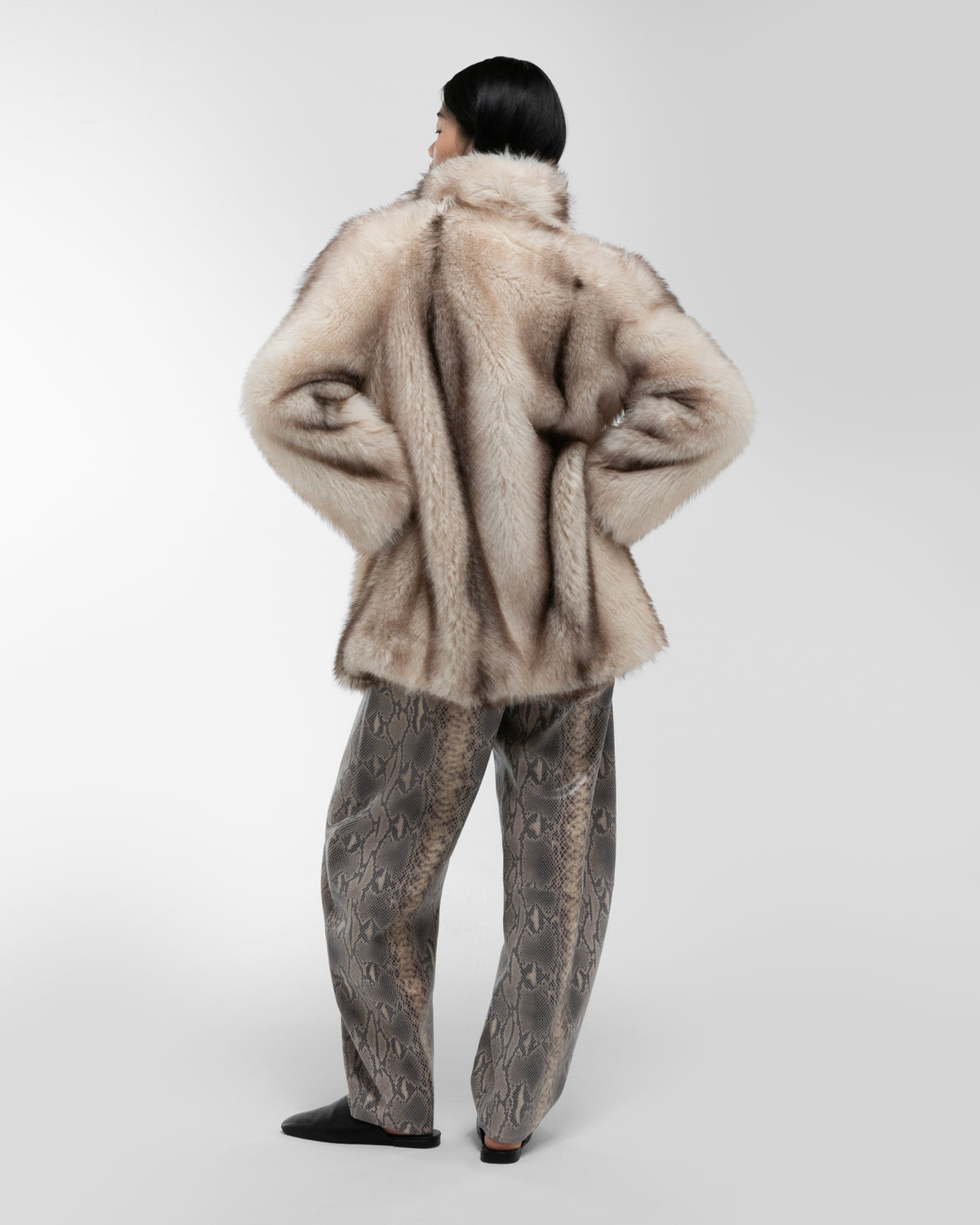 DUCIE London „Emilia” Faux Fur Jacket Size XS