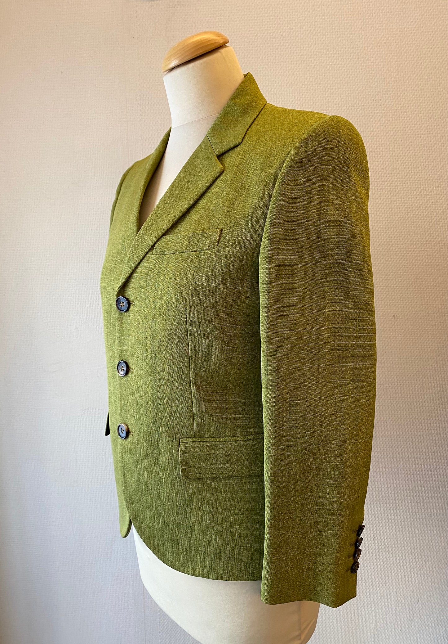 MARNI Blazer in Viscose & Silk - Kiwi Green Size IT 40
