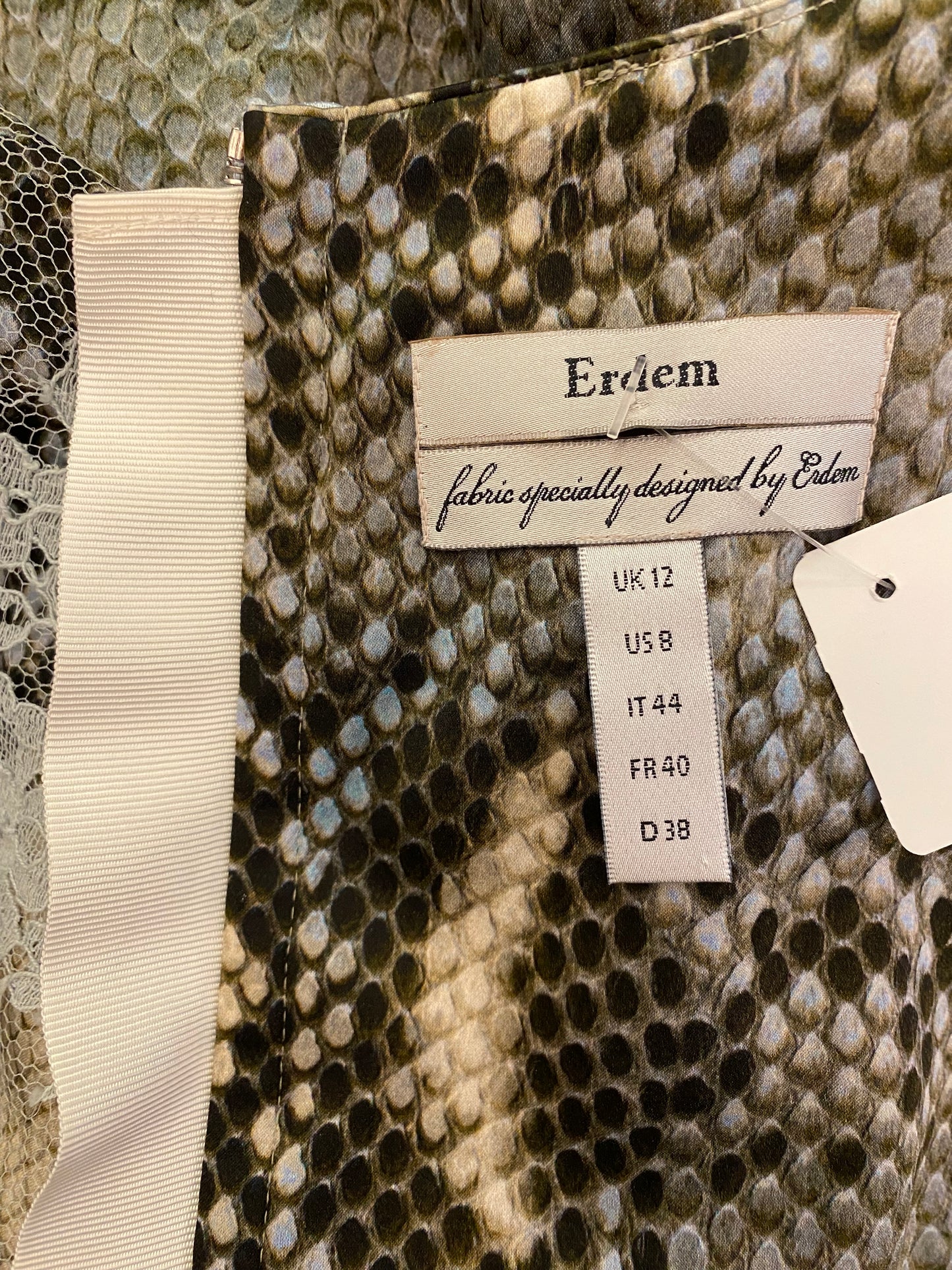 ERDEM Silk / Lace Dress Size EU 38