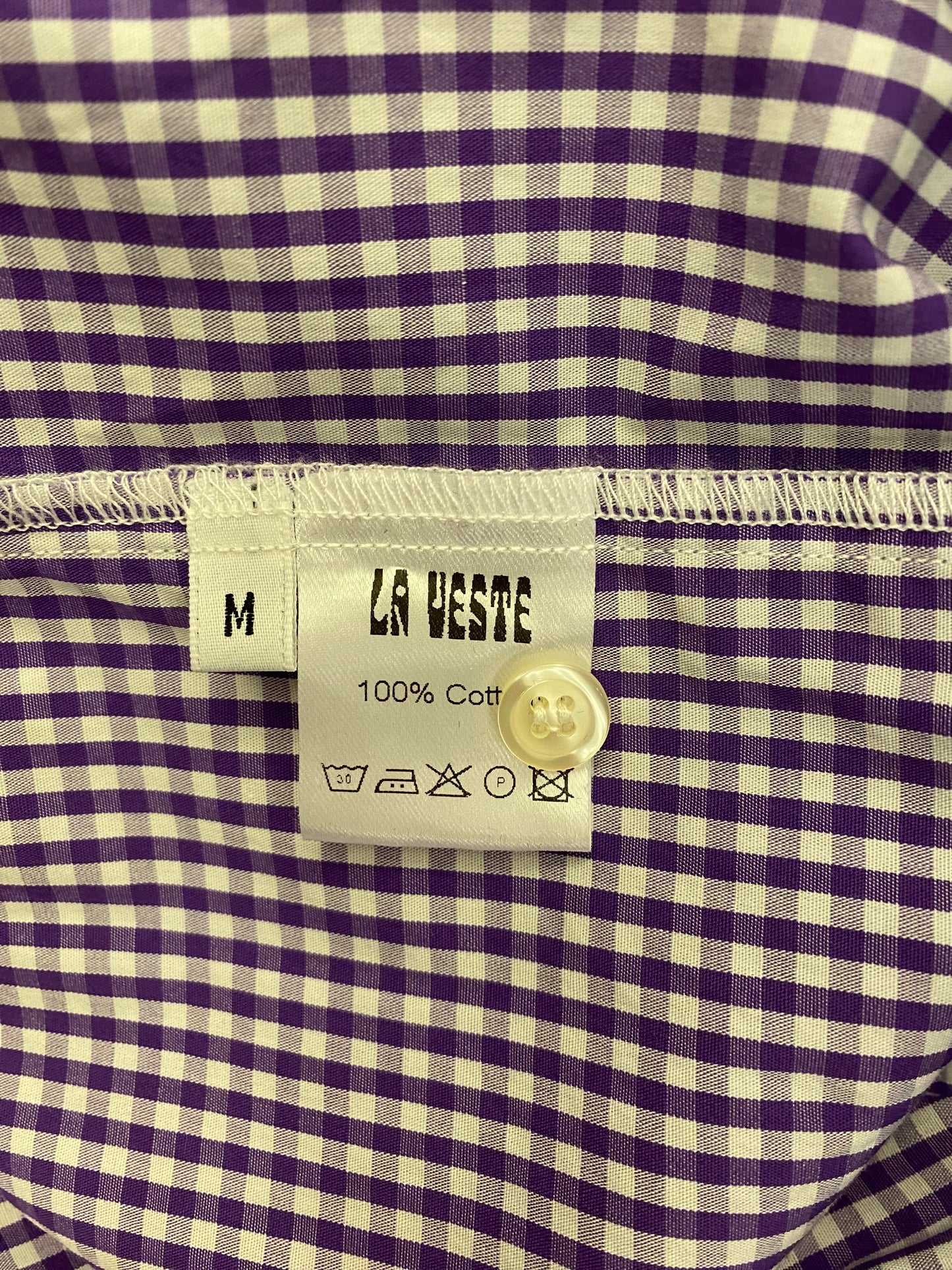 LA VESTE School Shirt Purple Size M