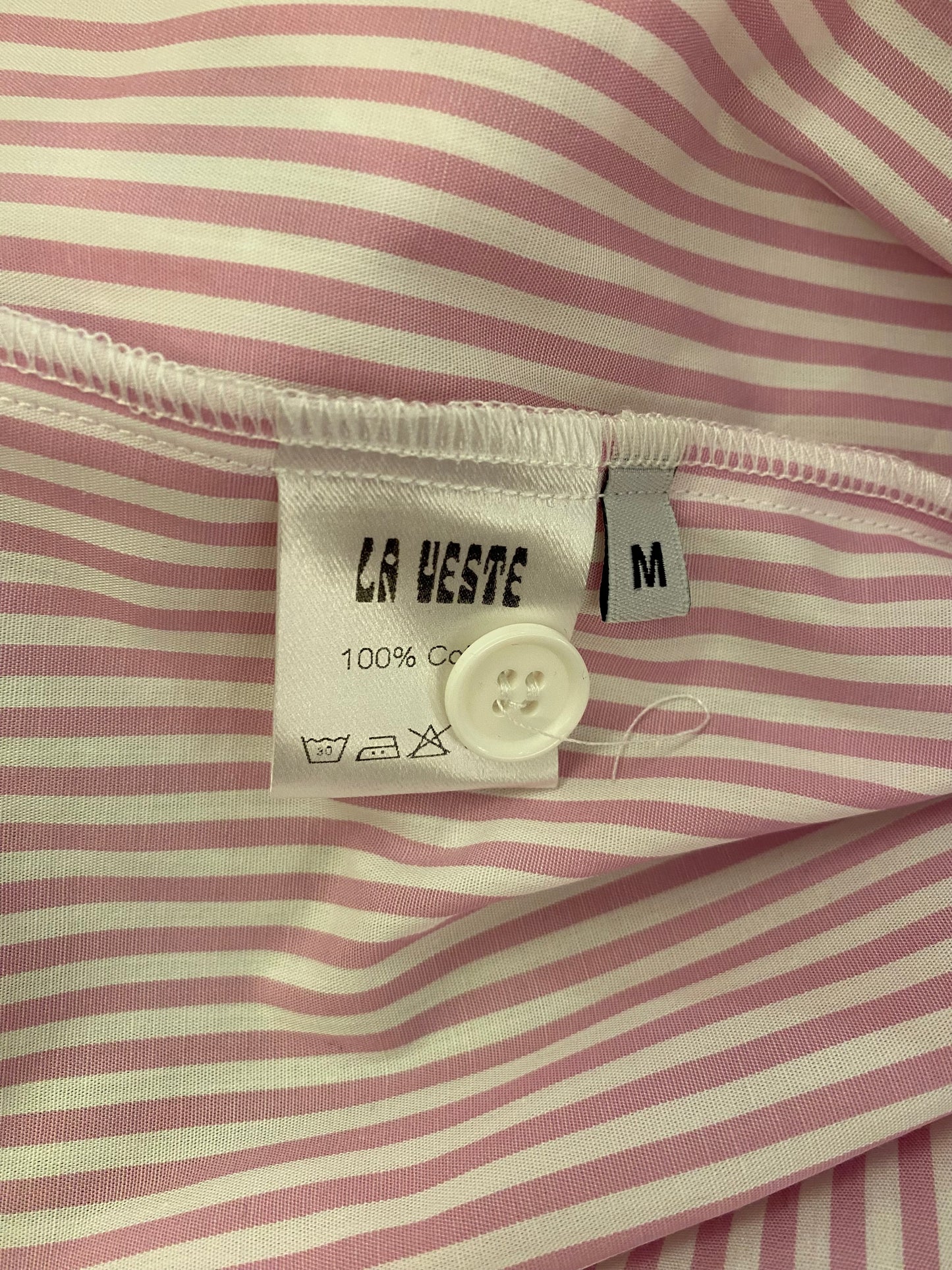 LA VESTE Cotton Pink Shirt Size M