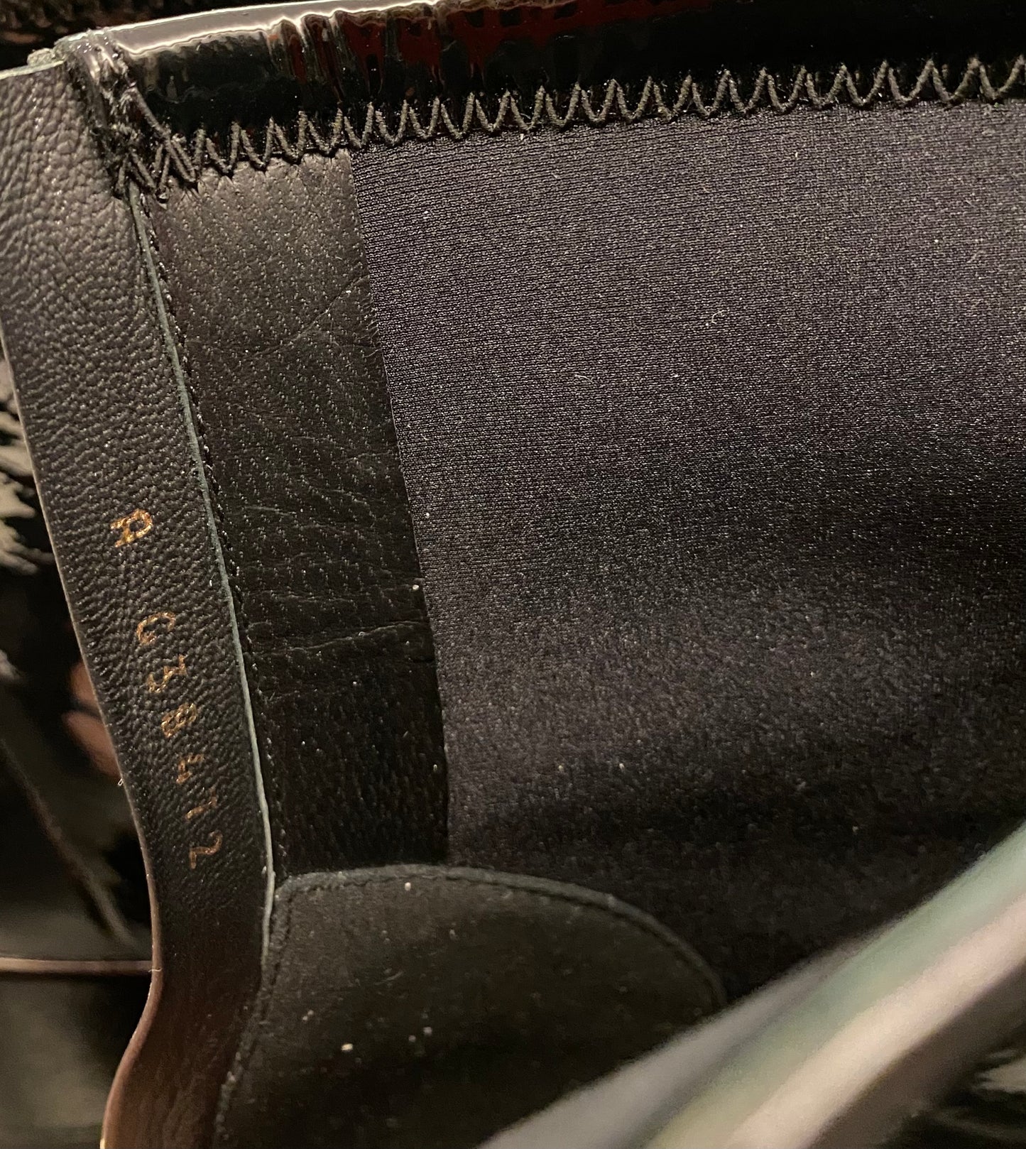 CHANEL Patent Leather Ankle Boots Size 39,5 C