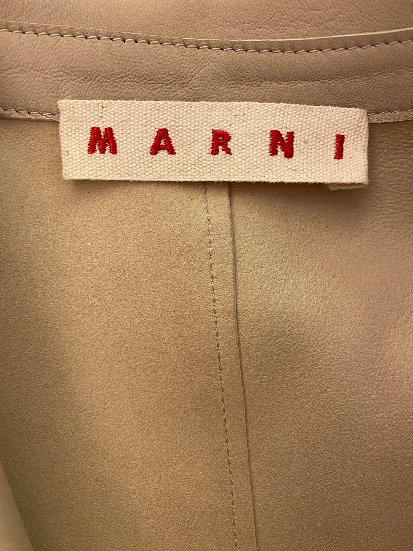 MARNI Leather Jacket Size IT 40