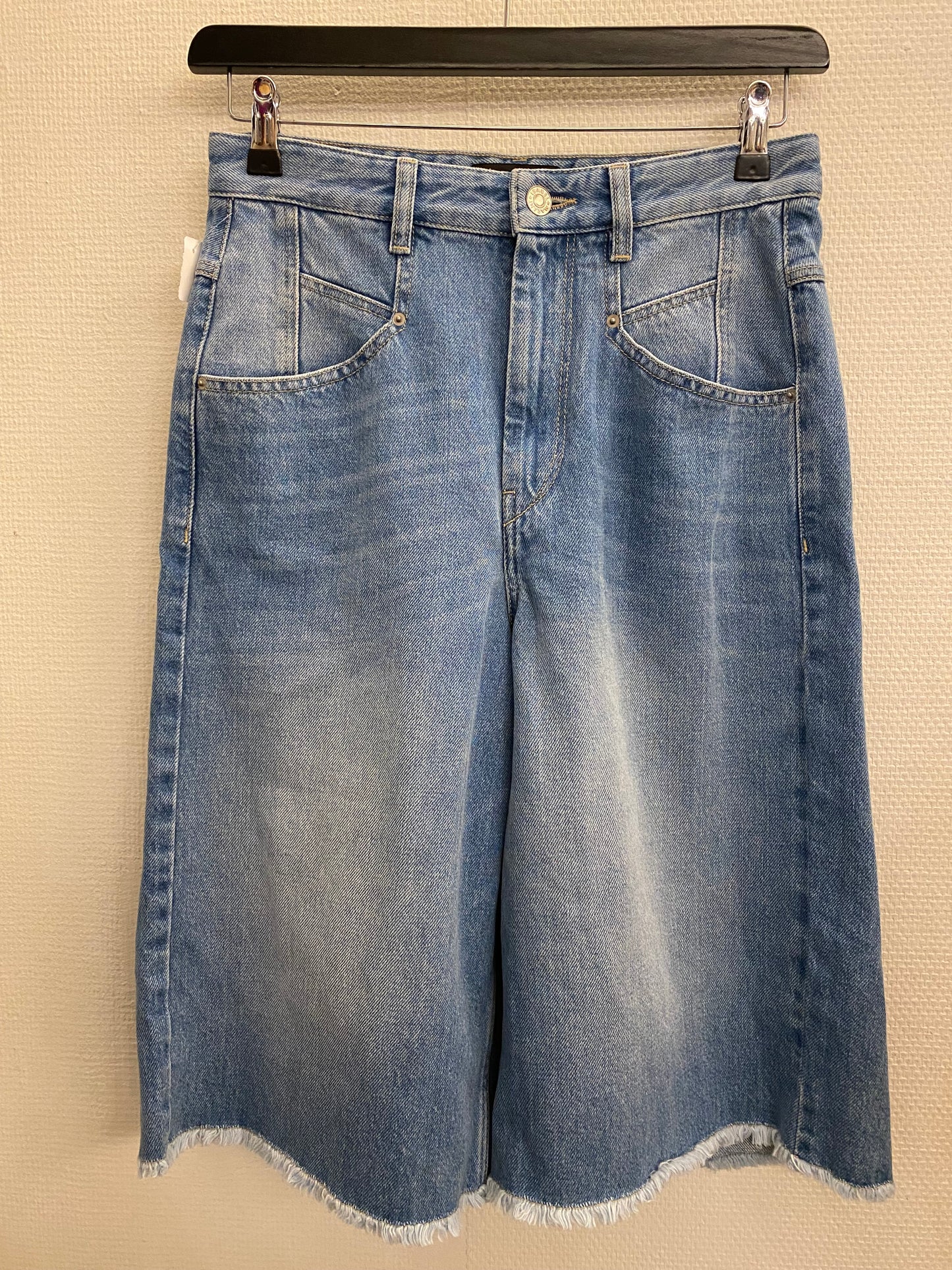 ISABEL MARANT Denim Wide-Leg Shorts Size 36
