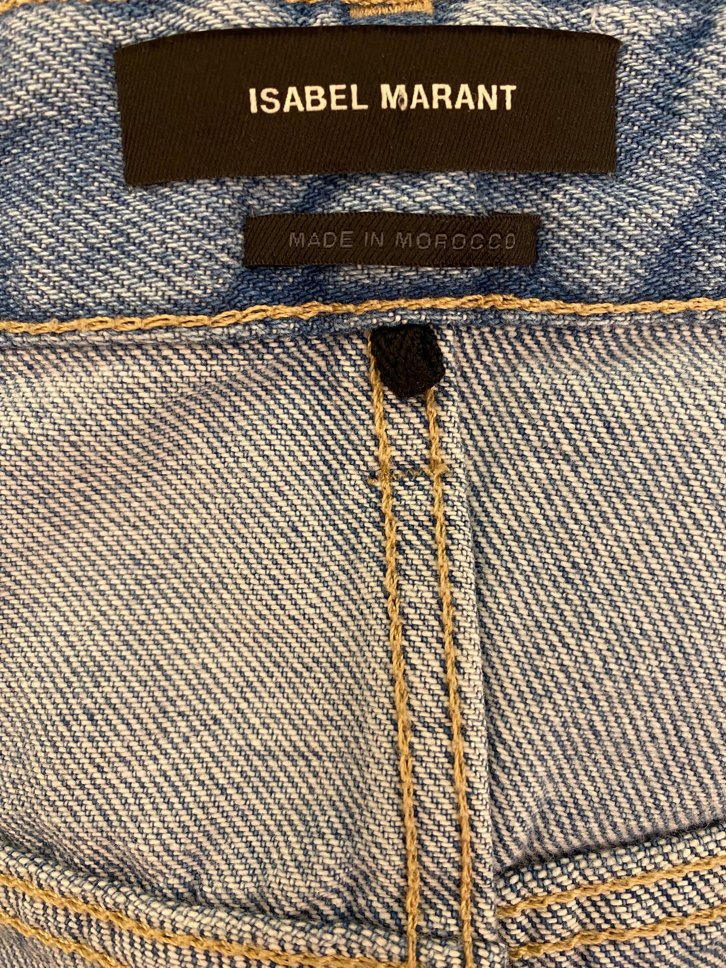 ISABEL MARANT Denim Wide-Leg Shorts Size 36