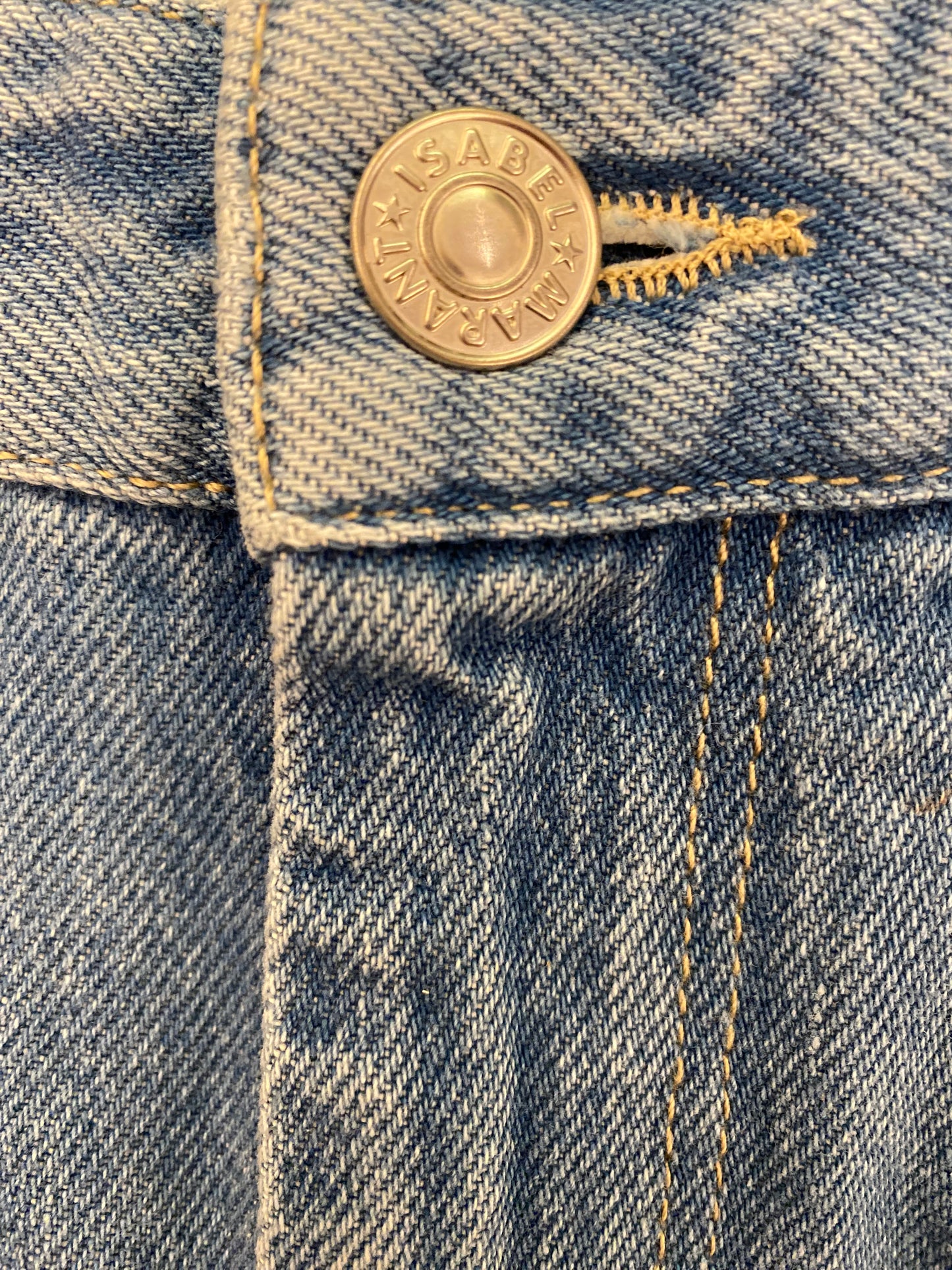 ISABEL MARANT Denim Wide-Leg Shorts Size 36