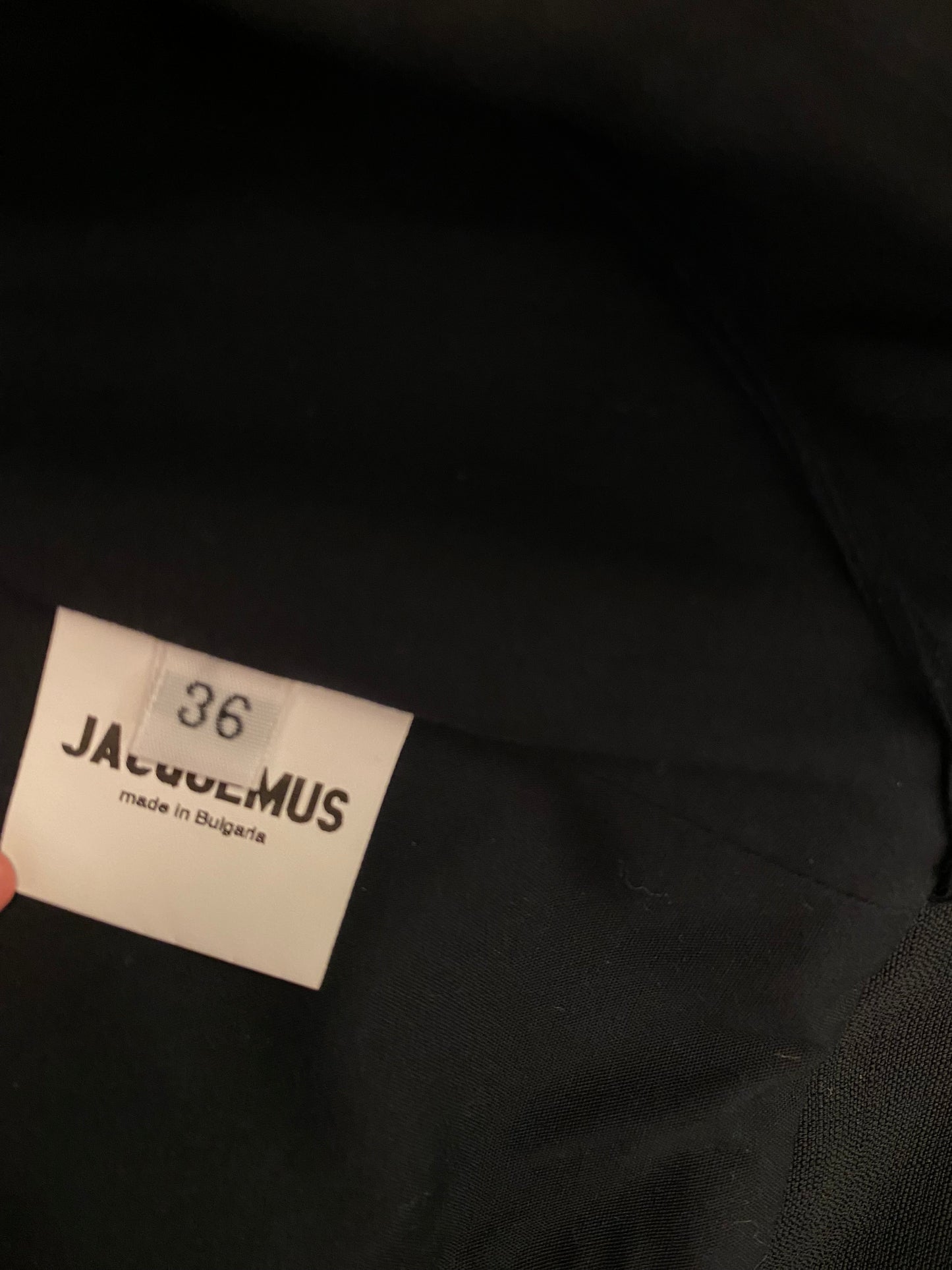 JACQUEMUS Midi Black Skirt Size 36