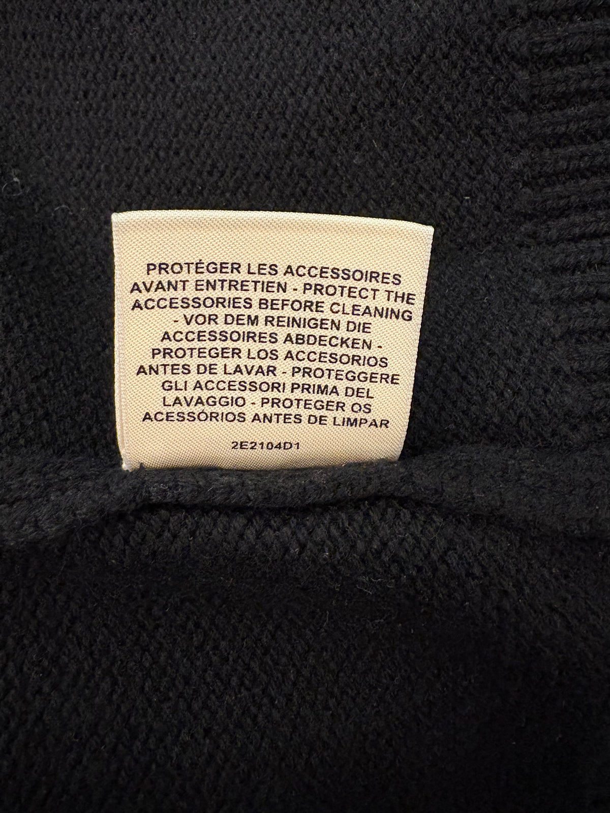 HERMÈS Long Cashmere Cardigan with Charm Details Size FR 36