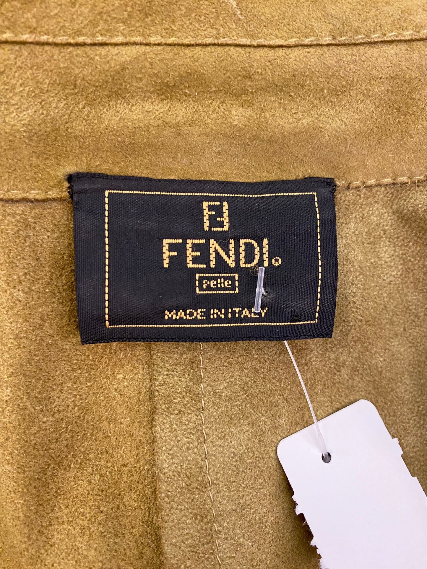 FENDI Vintage Suede Leather Shirt Size M/ L