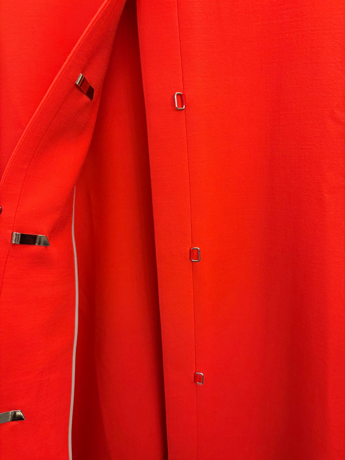 VICTORIA BECKHAM Orange/Coral Wool Coat Size 2 / EU XS