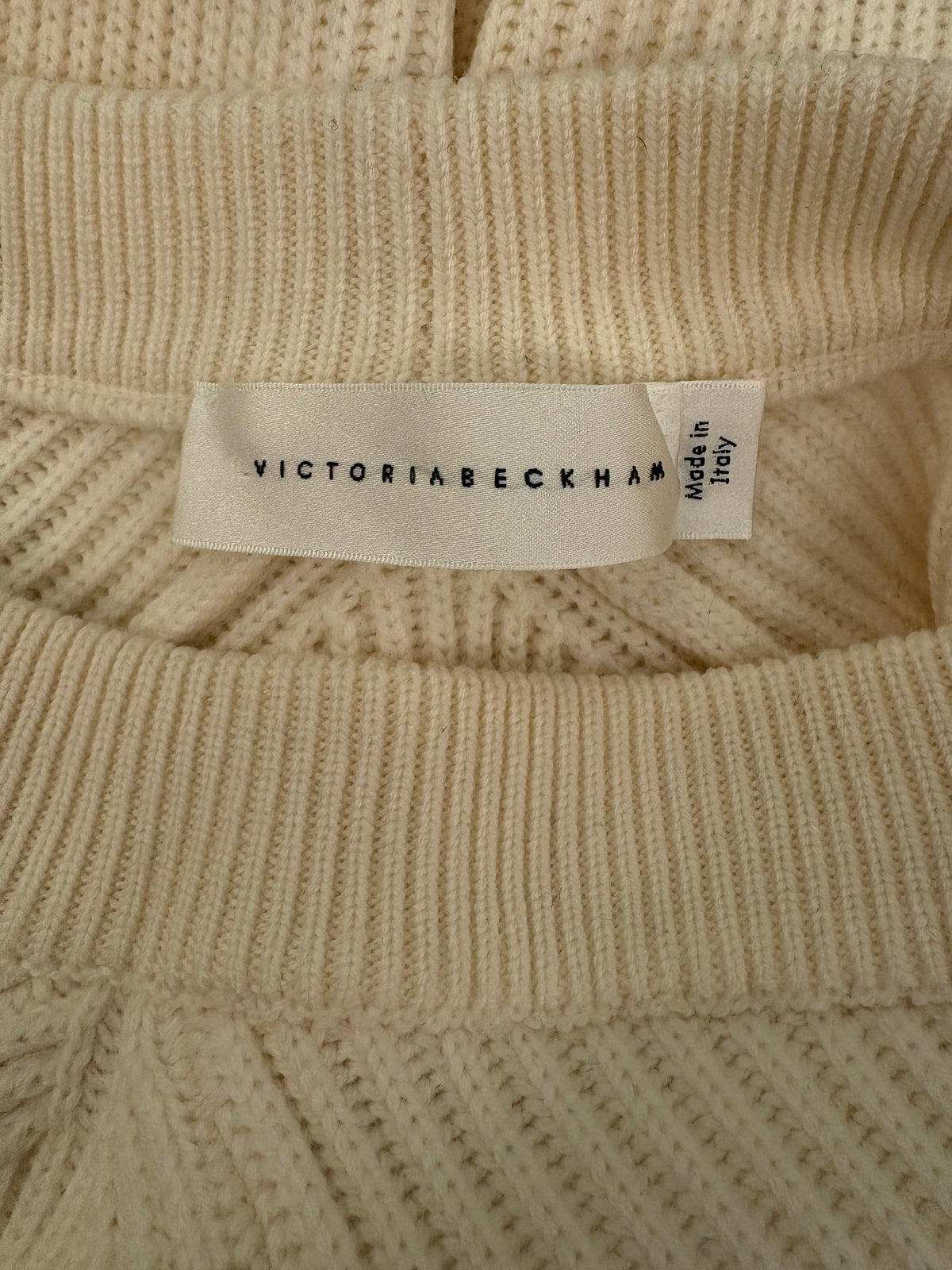 VICTORIA BECKHAM Ribbed Knit Strapless Dress / Midi Skirt Size 3/S