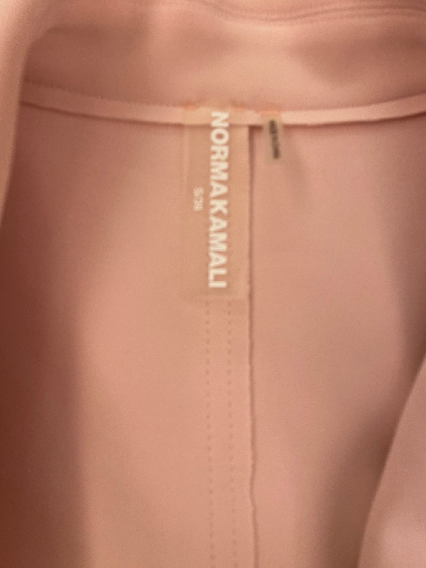 NORMA KAMALI Belted Jersey Mini Dress Light Pink Size S